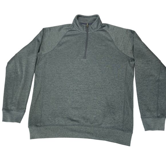 Under armour Storm1 Sweatshirt Mens Large Gray Coldgear Logo Quarter Zip - Picture 1 of 16